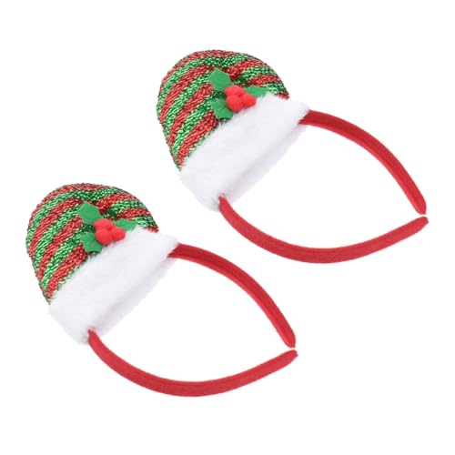 minkissy Weihnachtsmütze Stirnband Weihnachts-haarreif Für Damen Herren Mädchen Jungen Party-accessoire Haarband Mit Pailletten Für Karneval Maskerade Halloween von minkissy