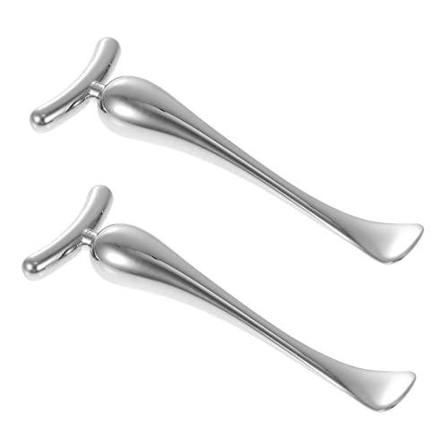 minkissy 2stücke Augencreme-löffel Aus Zinklegierung Augencreme-stifte Für Massagegeräte Creme-einführstifte Tragbar Und Praktisch Für Augenpflege von minkissy