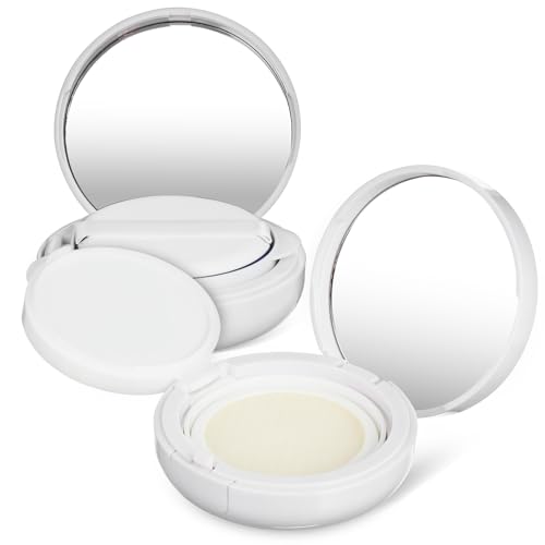 minkissy 2stücke Cushion Foundation Behälter Leer Kissen Compact Fall Puder Etui Mit Spiegel Hülle Für Foundation Losen Pulver Make-up von minkissy