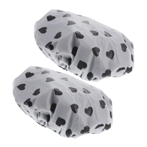 minkissy 2stücke Duschhauben Verstellbar Satin Für Frauen Wasserdichte Haarhaube Zum Schlafen Wiederverwendbare Badekappen Für Haarfärbemittel Langes Haar von minkissy