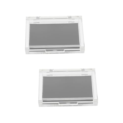 minkissy 2stücke Empty Eyeshadow Case Magnetische Makeup Box Für DIY Lidschatten Und Highlighter Tragbare Kosmetikaufbewahrung Transparenter Aufbewahrungskasten Für Reisen von minkissy