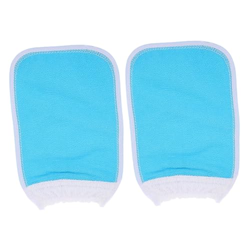 minkissy 2stücke Exfolierende Rub Mud Decontamination Handtücher Aus Pflanzenfasern Dicke Badeschäumer Handschuhe Für Effektive Hautreinigung Und Peeling Im Bad von minkissy