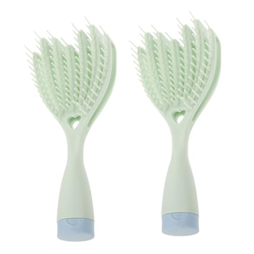 minkissy 2stücke Haarbürste Mit Breitem Kamm Für Nasses Und Trockenes Haar Entwirrungsbürste Mit Massagefunktion Locken-stylingbürste Für Männer Und Frauen Nassduschen-haarbürste von minkissy