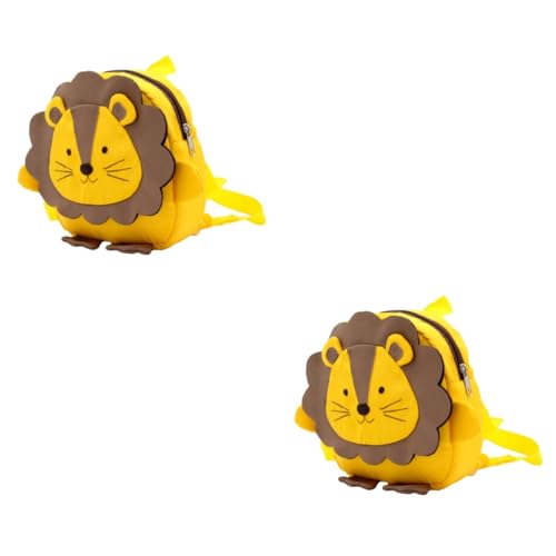 minkissy 2stücke Kids Anti-Lost Backpack Mit Cartoon Design Robuster Kindergarten Rucksack Oxford Ergonomisch Mit Abnehmbaren Schultergurt Und Sicherheitsschnur Für Jungen Und Mädchen von minkissy