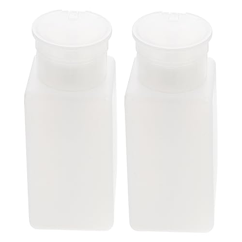 minkissy 2stücke Leere Flaschen Flüssigkeitsflasche Vorratsflasche Anti-statisch Deckel Schutzhüllelabor Werkzeug Aufbewahrung Make-up-entferner Hautpflegelotion von minkissy