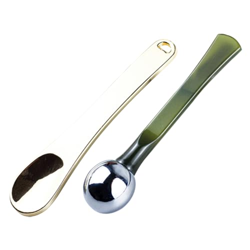 minkissy 2stücke Mini Make-up Spatel Für Hautpflege Kosmetische Löffel Zum Auftragen Von Gesichtsmasken Cremes Und Anderen Kosmetika Geeignet Für Flaschen Unterschiedlicher Bruchfest von minkissy