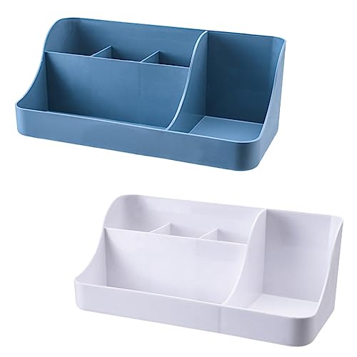 minkissy 2stücke Schreibtisch-aufbewahrungskorb Multi-case-box Aufbewahrungsbehälter Schreibtisch-organizer Kosmetikkoffer Aus Pp-material Für Büro Und Zuhause von minkissy