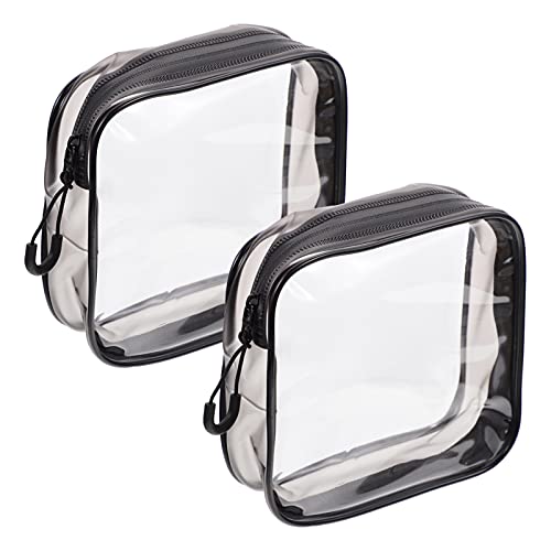 minkissy 2 Stück Kosmetiktaschen Handheld Kulturbeutel Für Reisen Tragbare Schminktasche Mit Reißverschluss Leichte Und Langlebige Make up Tasche Für Frauen von minkissy