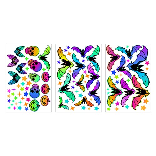 minkissy 3blätter Halloween Glow Wall Decals Selbstklebende Leuchtende Wandsticker Mit Kürbissen Und Fledermäusen Für Fesselnde Festtagsdekorationen von minkissy