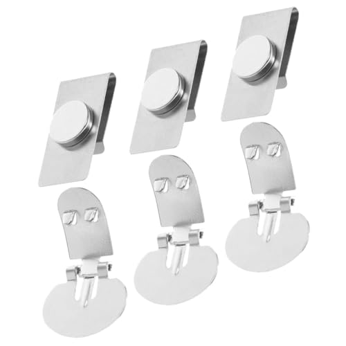 minkissy 3 Paare Magnetische Krawattenklammern aus für Herren Unsichtbar Schonend Kleidungsklammer Sichere Fixierung für Business Hochzeit Formelle Anlässe von minkissy