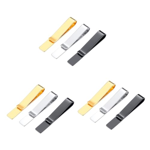 minkissy 3 Sätze Herren Krawattenklammern Krawattenclip Mode Krawattenverschluss Für Business Freizeit 3 Stücke * 3 von minkissy