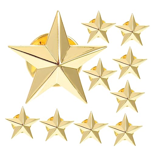 minkissy 3 Sätze Pentagramm-abzeichen Dekoration Stern-heißer Gestickter Aufnäher Spitz Party Bestickt Pentagramm-stift Anstecknadeln Souvenir Legierung Golden 10 Stück * 3 minkissy 3 Sätze Pentagramm-abzeichen Dekoration Stern-heißer Gestickter Aufnäher Spitz Party Bestickt Pentagramm-stift Anstecknadeln Souvenir Legierung Golden 10 Stück * 3 von minkissy