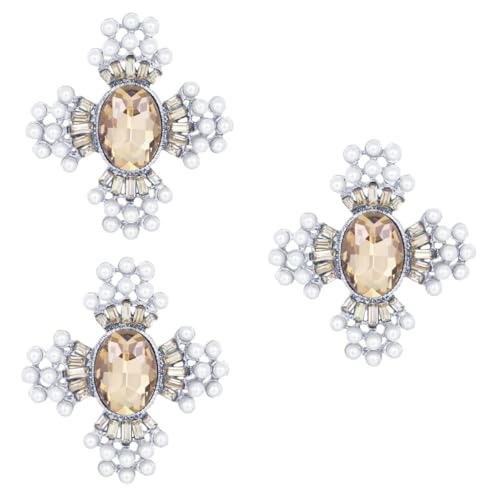 minkissy 3 Stck. Brosche für Damen Hochwertigem Legierungsglas Mode Anstecknadel für Kleidung Schals Umhänge Zufällige Farbauswahl Stilvoller Schmuck Zufällige Farbe von minkissy