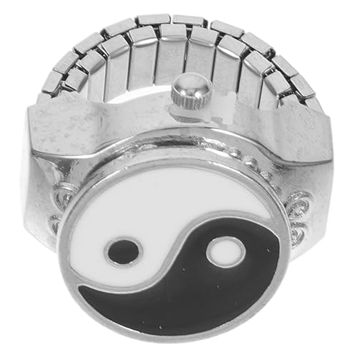 minkissy 3 Stck. Metallischer Fingeruhr Ring mit Kreativem Design Stilvolle Schmuckuhr für Damen Herren Zeitmessung Dekorativem Accessoire für Festivals Besondere Anlässe von minkissy