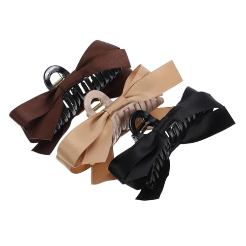 minkissy 3stücke Große Haarklammern Mit Schleifen-design Für Damen Dekorative Haarspangen Rutschfeste Haarclips Für Dünnes Und Dickes Haar Für Alltag Hochzeiten Und Besondere Anlässe von minkissy
