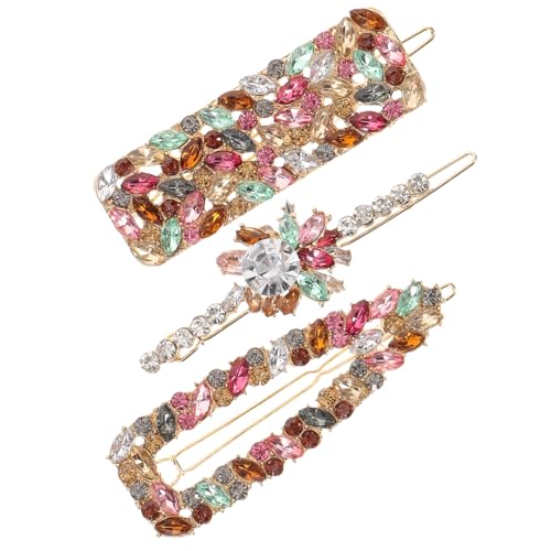 minkissy Modische Haarspangen Für Damen 3er-pack Bunte Kristall-schnappclips Haarspangen Und -bänder Für Mädchen minkissy Modische Haarspangen Für Damen 3er-pack Bunte Kristall-schnappclips Haarspangen Und -bänder Für Mädchen von minkissy