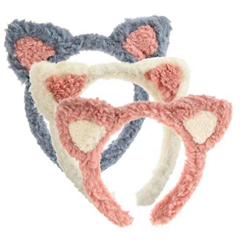 minkissy Elastisches Stirnband Zum Gesichtswaschen Weiches Katzenohr-stirnband Für Damen Make-up-stirnbänder von minkissy