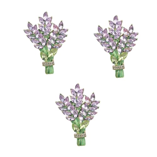 minkissy 3 Stück Brosche mit Dekorative Anstecknadel für Damen Stilvolle Blumenbrosche für Kleidung für Besondere Anlässe Wie Geburtstage Feiertage Vielseitig Einsetzbar für Kleider Taschen von minkissy