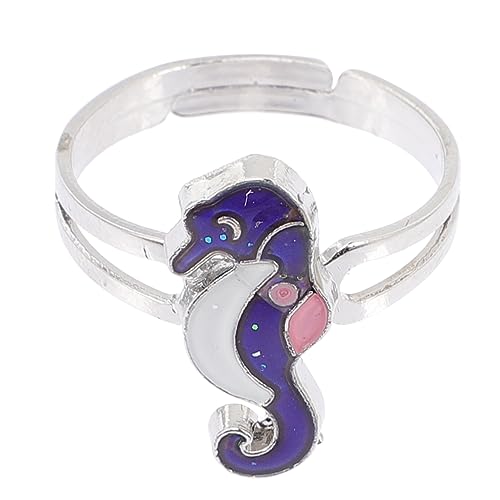 3 Stück Einstellbarer Stimmungsring mit Farbwechsel Thermochromatischer Ring im Maritimen Design für Party Accessoire Modischer Schmuck für Besondere Anlässe Farbenfroher Ring von minkissy