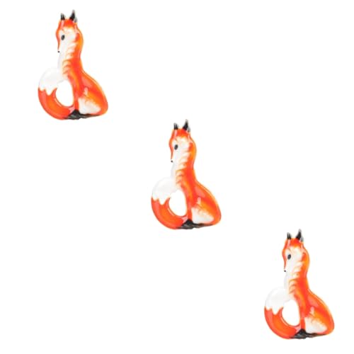 minkissy 3 Stück Fuchs Brosche Anstecknadel für Damen Cute Cartoon Style Hochwertige Legierung Vielseitiges Kleidungsaccessoire Jacken Schals Kleider Anlässe von minkissy