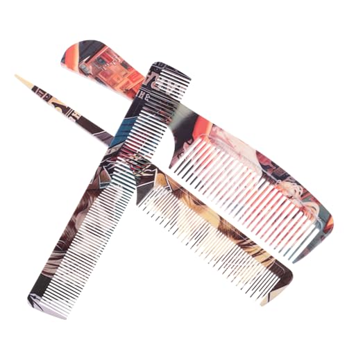 minkissy 3stücke Teiliges Retro-graffiti-haar-styling-kamm-set Entwirrkamm Für Locken Scheitelkamm Aus Kunststoff Für Männer Und Frauen Haarkamm Für Haarstyling Zu Hause minkissy 3stücke Teiliges Retro-graffiti-haar-styling-kamm-set Entwirrkamm Für Locken Scheitelkamm Aus Kunststoff Für Männer Und Frauen Haarkamm Für Haarstyling Zu Hause von minkissy