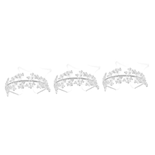 3st Braut-perlen-stirnband Kristall Braut Diademe Hochzeitsstirnbänder Für Frauen Hochzeit Braut Dekore Haarschmuck Für Bräute Brautjungfer Legierung Roségold Hochzeitskleid von minkissy