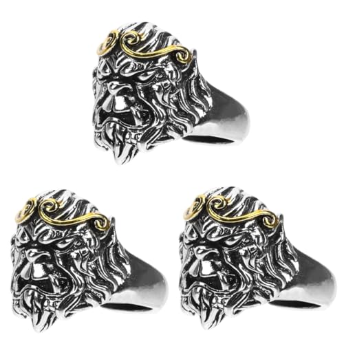 minkissy 3 Stück Kreativer Retro Finger Robustes Design für Herren Modisches für für Freunde von minkissy