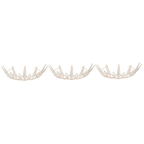 3st Krone Hochzeitskönigin Brautparty Tiara Hochzeitstiara Für Die Braut Brautdiademe Aus Strass Festzug Kristall Strass Hochzeit Stirnband Strasssteine Requisiten Mädchen Bankett von minkissy