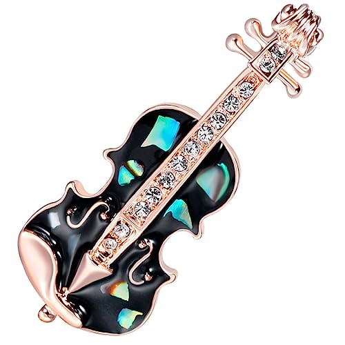 minkissy 3 Stück Lackierte Corsage -stifte Gitarre Musikalische Brosche Broschennadel Anstecknadel Für Musikinstrumente Musik-schmuck-brosche Musiknote Brustnadel Party Brosche Legierung von minkissy