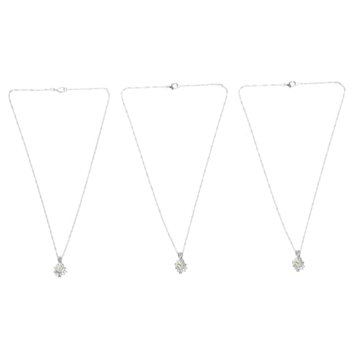 minkissy 3 Stück Leuchtende mit Lotus Anhängern für Frauen Legierung Verschiedene Farben Stilvolles von minkissy