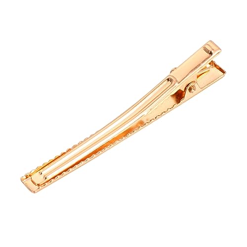 minkissy 3st Goldene Haarspangen Alligator Haarspangen Zähne Haarspangen Für Damen Alligator-haarspangen-stift Flache Haarspangen Aus Alligatorleder Fräulein Persönlichkeit Zubehör von minkissy