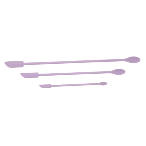 minkissy 3 Stück Mini-spatel Aus Silikon Mini-make-up-spatel Löffel Spachtel Silikon Silikonspatel Schönheit Winzige Spatel Für Kosmetika Silikon-make-up-spatel Violett Kieselgel von minkissy