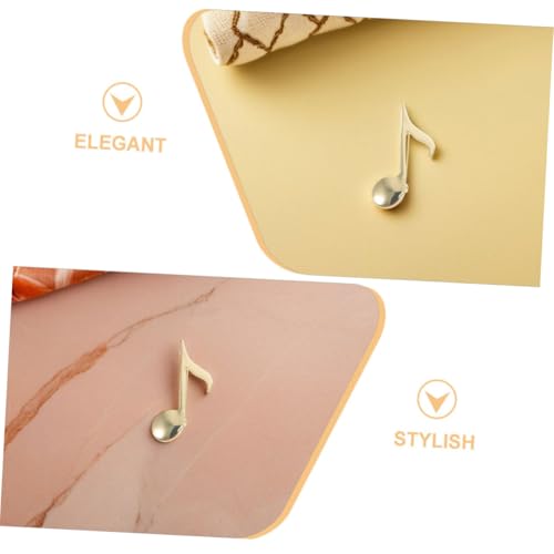 minkissy 3 Stück Musiknoten Broschen Teilig Kreative Musiker Anstecknadeln für Jacken Taschen Schmuck für Musikliebhaber Unisex Accessoires von minkissy