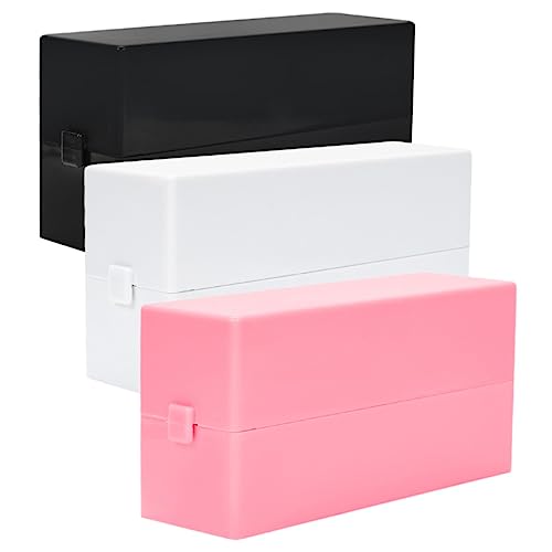 minkissy 3st Aufbewahrungsbox Für Den Nagellackierkopf Nagelbohrer-displaybox Nagelstudio-produkt Organizer Für Nagelbohrer Maniküre-box Nagelorganisator Maniküre-werkzeuge Lagerung Abs von minkissy