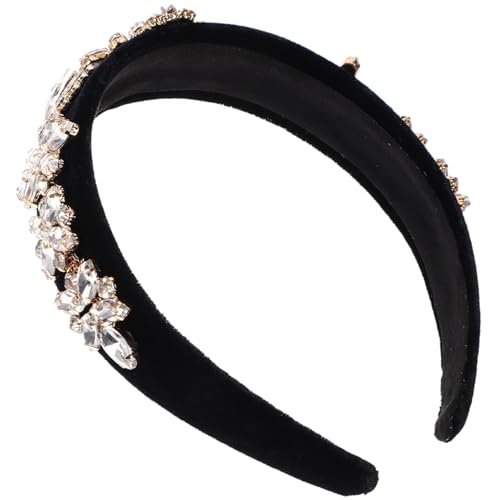 minkissy 3st Retro-volldiamant-stirnband Frauen Stirnband Haarband Grünes Zubehör Haarschmuck Für Frauen Hochzeit Grünes Stirnband Orangefarbenes Stirnband Stoff Fräulein Tuch Perle Weiß von minkissy