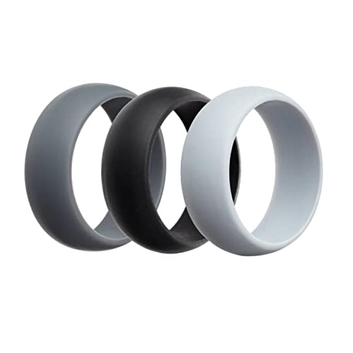 minkissy 3 Stück Silikonringe für Männer und Frauen Sportringe für Hochzeiten für Aktivitäten und Fitness von minkissy