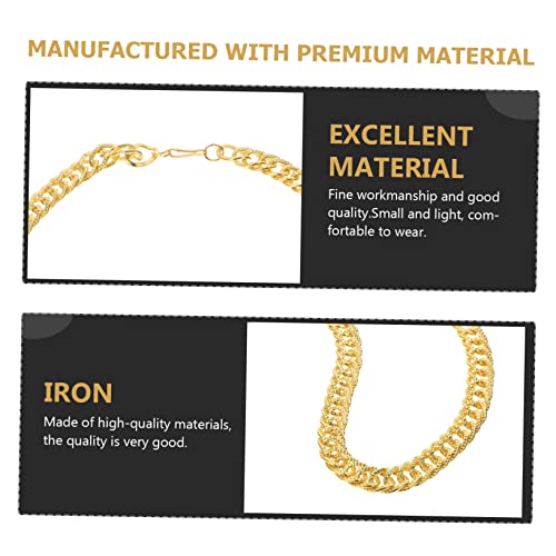 minkissy 3 Stück Männer Halskette Übertriebene Simulierte Goldene Halskette Partyschmuck Klassischer Halsreif für Männer Dekorative Schmuck minkissy 3 Stück Männer Halskette Übertriebene Simulierte Goldene Halskette Partyschmuck Klassischer Halsreif für Männer Dekorative Schmuck von minkissy