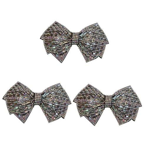 minkissy 3st Strass Schmetterling Haarspange Bowknot-haarspange Haarspange Für Frauen Haarspange Mit Schleife Haarschleifen Haarspangen Feder Haarspange Mädchen Hochzeit Südkorea Eisen von minkissy