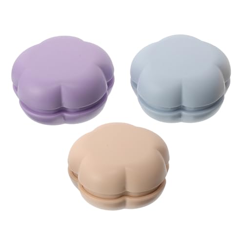 minkissy 3 Stück Teiliges Faltbares Haarbürsten mit Spiegel Tragbare Massagebürste Blumenform Kompakte Antistatische Reisekamm für und Mädchen Leicht und Stylisch für Unterwegs von minkissy