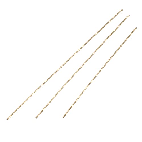 minkissy 3 Stück Teiliges Hip Hop Schmuckset Halskette Ketten für Männer Frauen Accessoire von minkissy