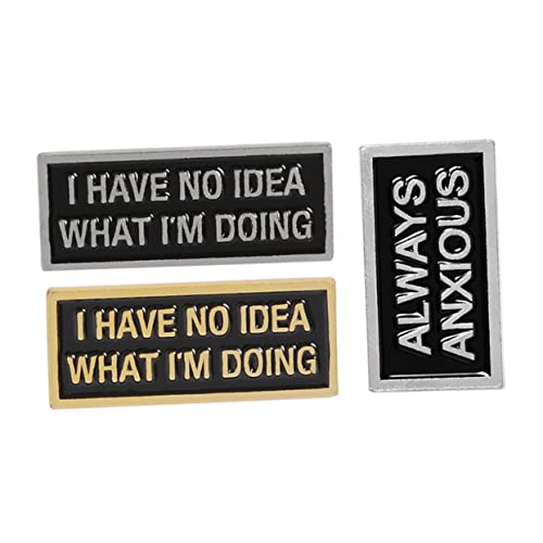 minkissy 3 Stück Teiliges Kreatives Emaille Abzeichen Brosche Legierung für Taschen und Kleidung Schmuckstück für Partys und Besondere Anlässe von minkissy