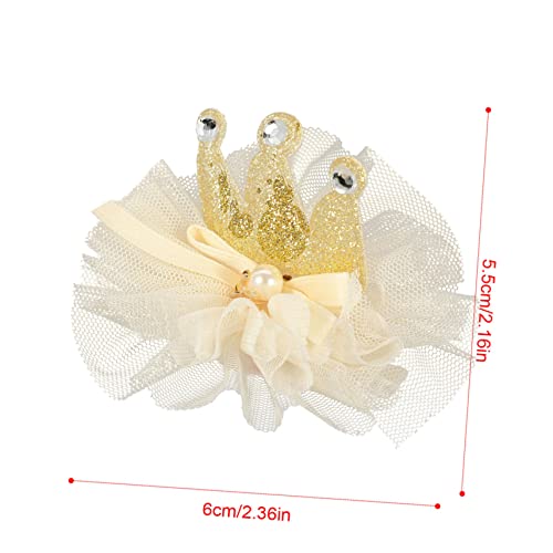 minkissy 3 Stück Teiliges Kronen Haarspangen Goldfarbene Haarklammern Sichere und Langlebige Haarschleifen für Mädchen Modische Haarclips für Festtage Cosplay und Alltag von minkissy