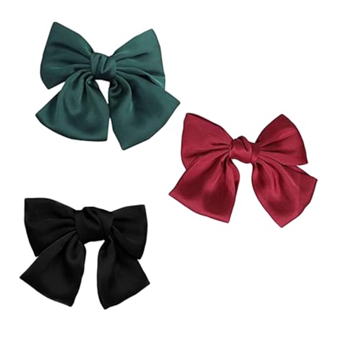 minkissy 3 Stück Übergroße Haarspangen Mit Schleife Für Damen Elegante U-förmige Haarnadel Mit Haarspange Ohne Haarspange Für Locken von minkissy