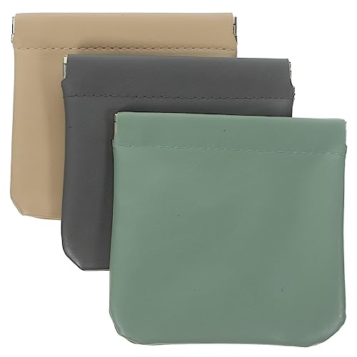 minkissy 3stücke Kleine Reise-Kosmetiktasche Aus Pu Make-up-Organizer Für Damen Kosmetiktasche Für Kulturbeutel Mit Reißverschluss Für Kosmetik Und Toilettenartikel von minkissy