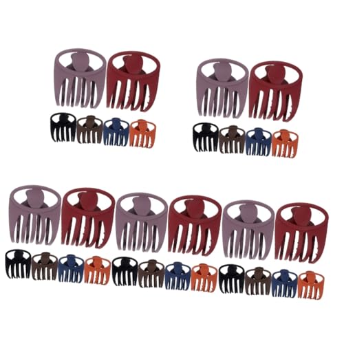 minkissy 30 Stk Haarnadel haar spangen haarclips haar klemmen hair clip haar klammer hairbow Haarspange für dickes Haar Haarschmuck für Frauen klein Hinterkopf Klauenclip Haarklammer Kaffee von minkissy