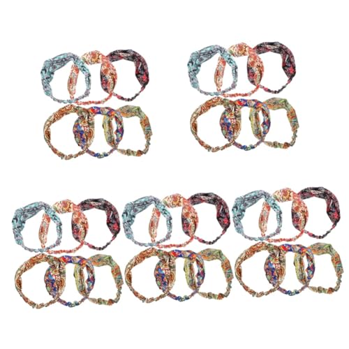 minkissy 30 Stk Yoga-Stirnband haarband set elastische haargummi yoga haarband Haarbänder Sport-Stirnband für Frauen Haarschmuck rutschfest Kopfbedeckung Schweißband Schal Fitness Stoff von minkissy