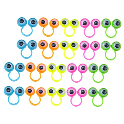 minkissy 30 Stück Fingerpuppen Augenringe Interaktives für Kreatives Finger Fantasie Sicheres und Leichtes Material für Spiel und Bindung zwischen Eltern und Kindern von minkissy