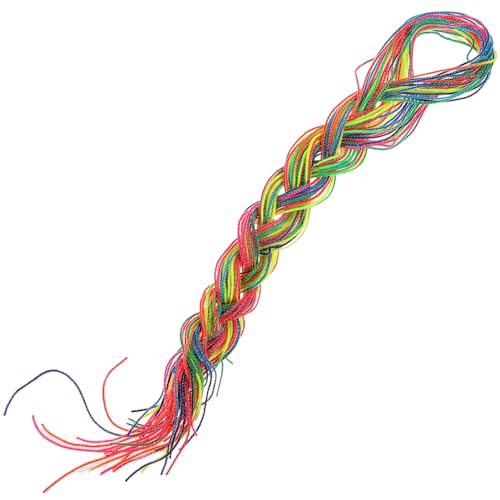 minkissy 30 Stück Schnur Kinderhaar Geflochtenes Haarband Mädchen Schmutziges Geflochtenes Haarband Niedliche Kugeln Haarschmuck Stirnband Haarseilband Haarfaden Zubehör Frau Gradient von minkissy