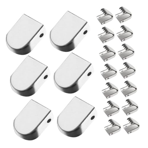 minkissy 30 Stück Teiliges Metall Schnürsenkel Clips Schnürsenkel Endkappen Druckverschluss für Herren Damen Sportschuhe Outdoor Reise Leichter Fester Halt von minkissy