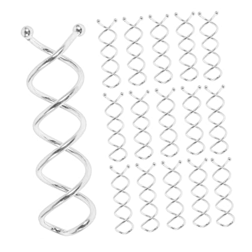 minkissy 30 Stück Teiliges Metall Spiral Haarnadeln mit Abgerundeten Spitzen Langlebige Twist Bun Pins für Sicheres Styling Vielseitig Einsetzbar für Frauen und Mädchen für DIY Frisuren von minkissy